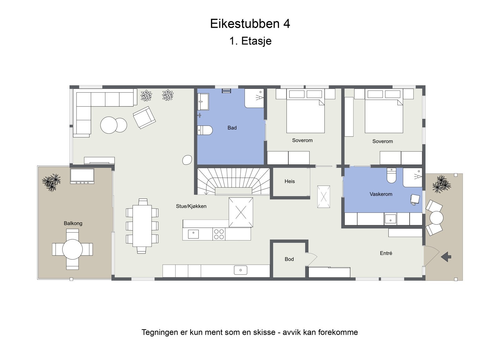 Planskisse 1.etasje Galleribilde