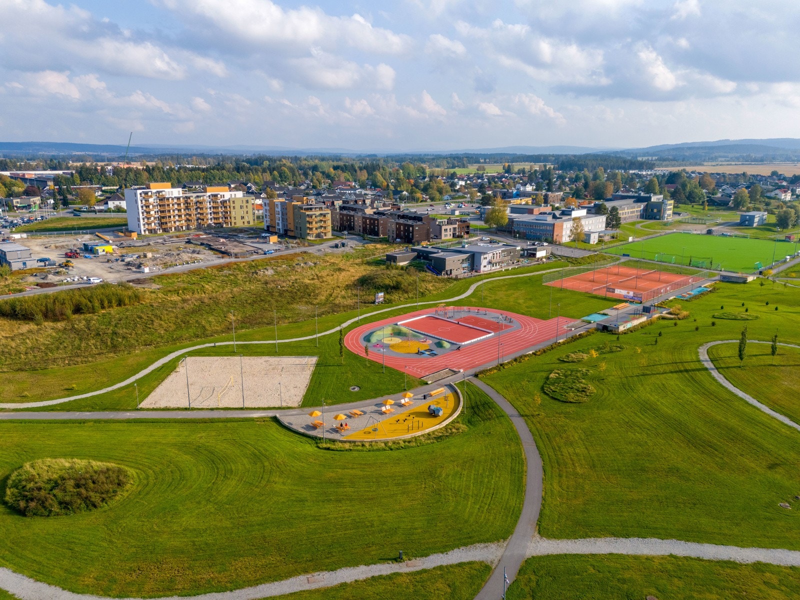 Rett i nærheten av Asper Hageby finner du det splitter nye idrettsområdet Bakkedalen. Galleribilde