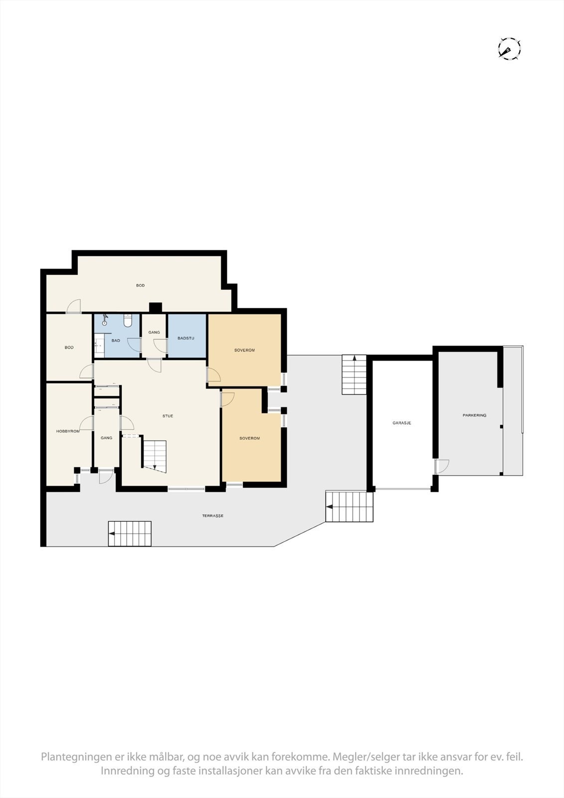 Plantegning underetasje Galleribilde