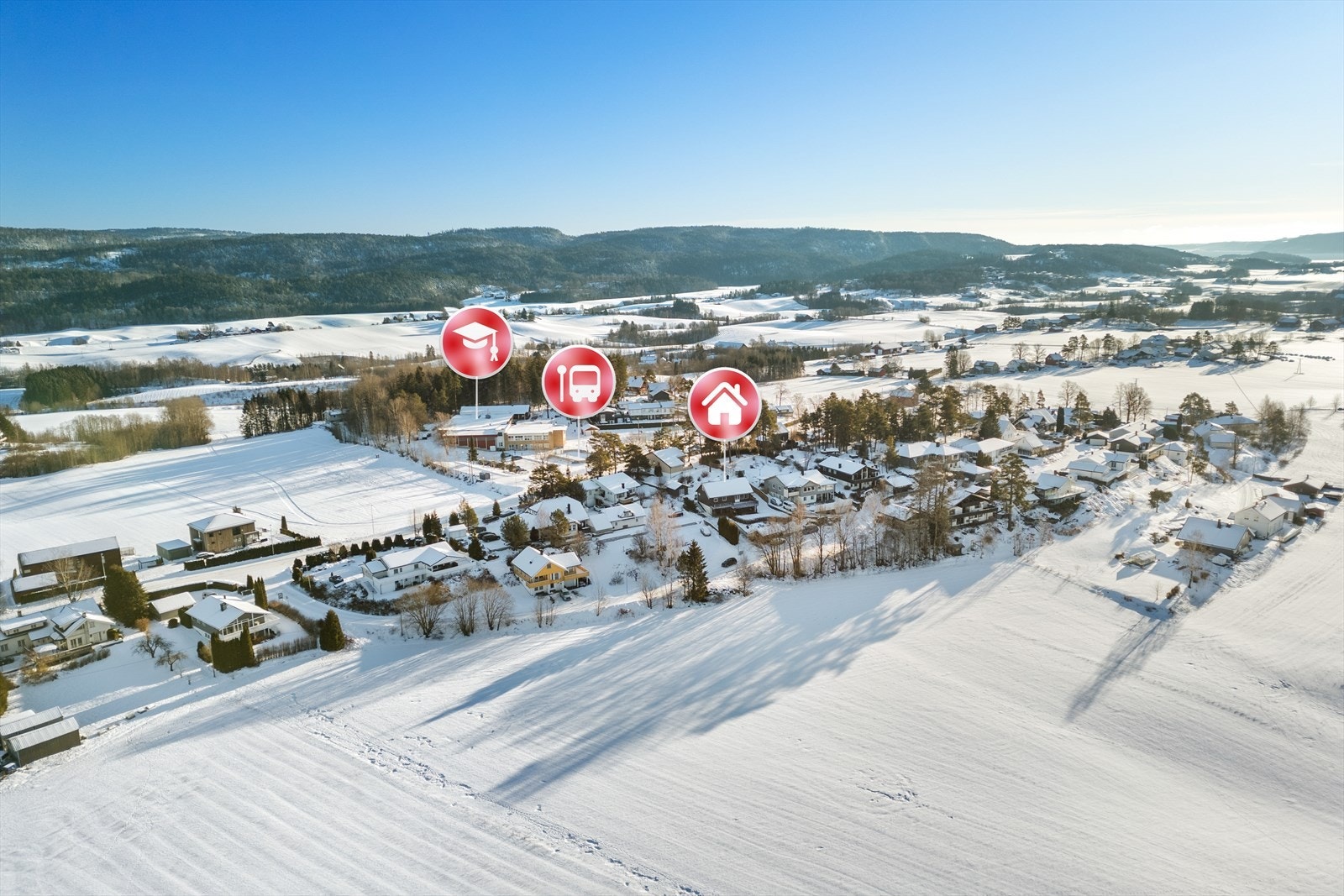 Fra eiendommen er det kort gangavstand til Galleberg barneskole og nærmeste bussholdeplass. Galleribilde