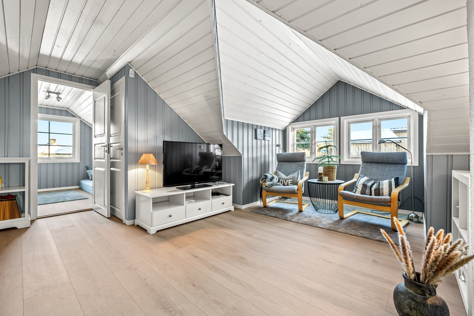 Adkomst til de to soverommene fra loftstuen. Galleribilde