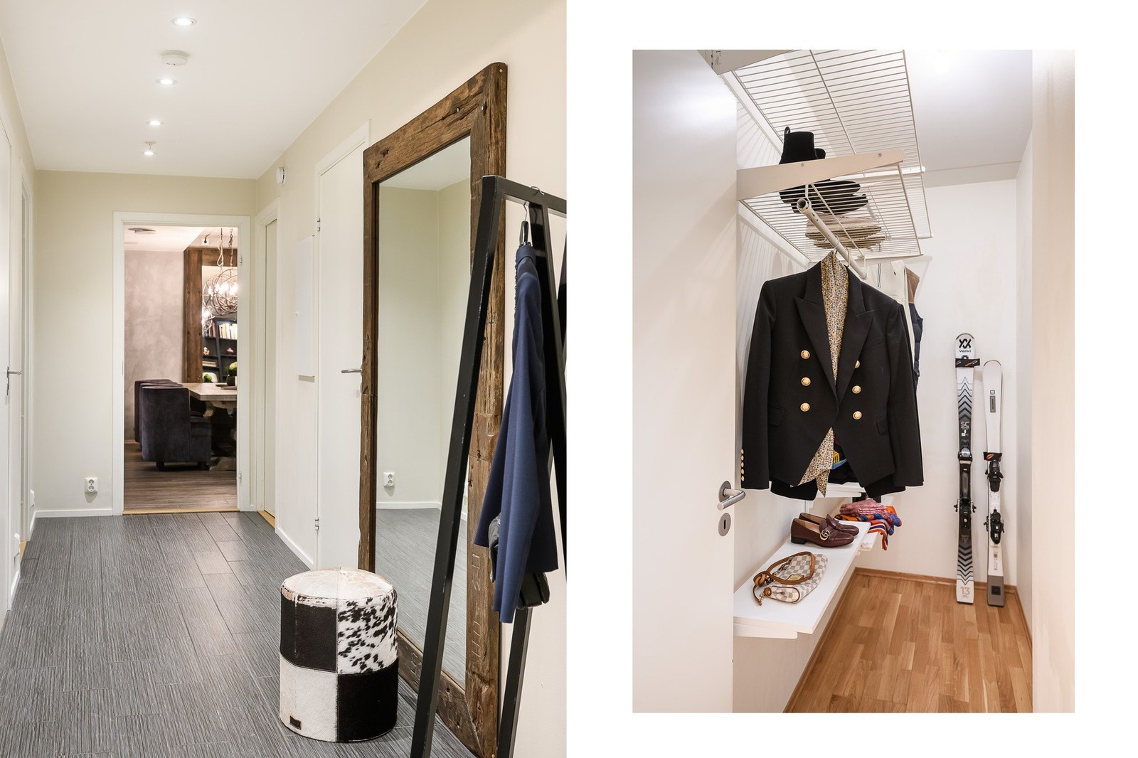 Imøtekommende entré og praktisk plass til oppbevaring i bod med varmekabler. Galleribilde