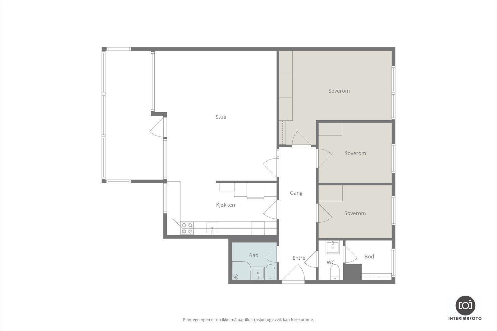 Plantegning Galleribilde