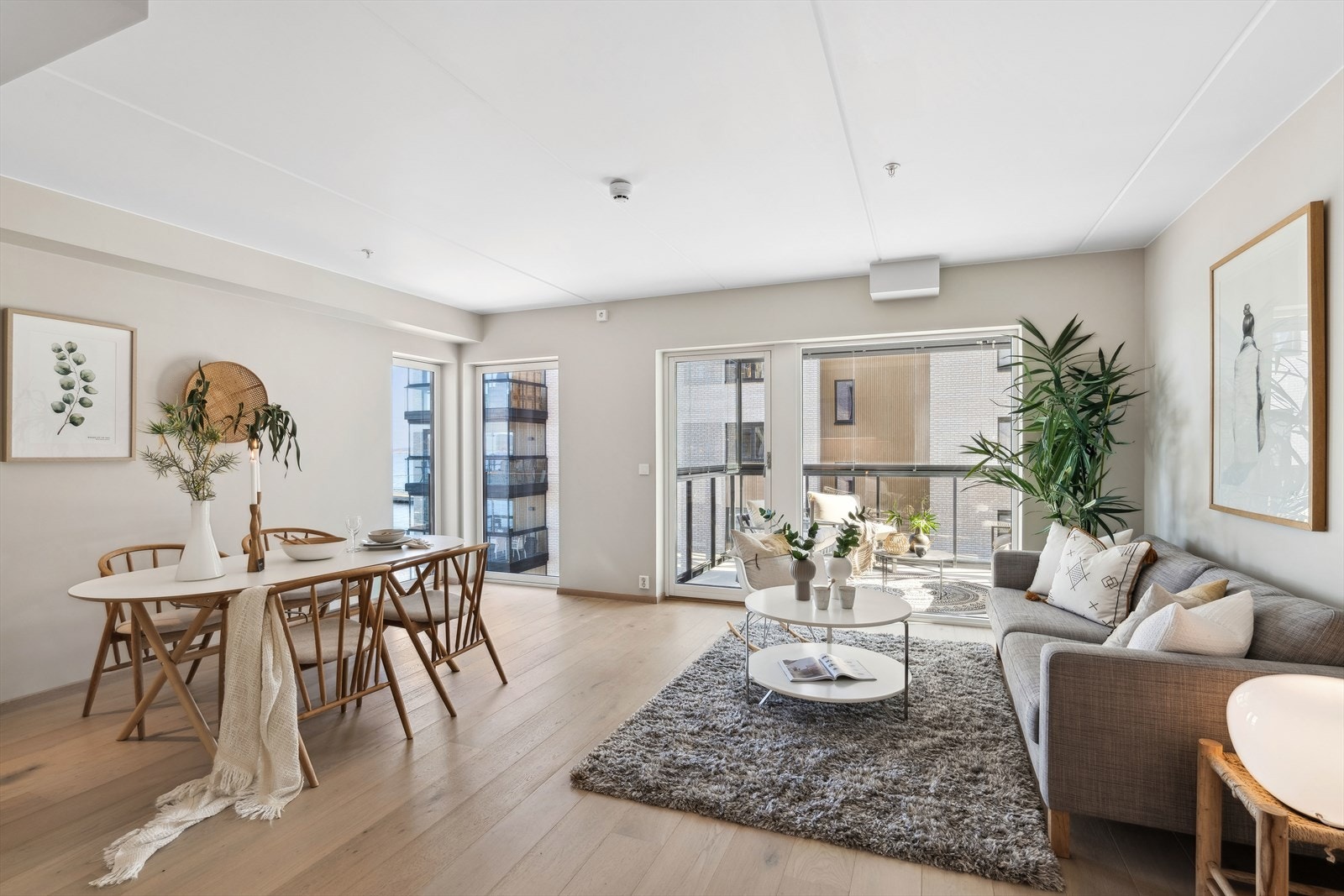 Stuen med utgang til balkong Galleribilde