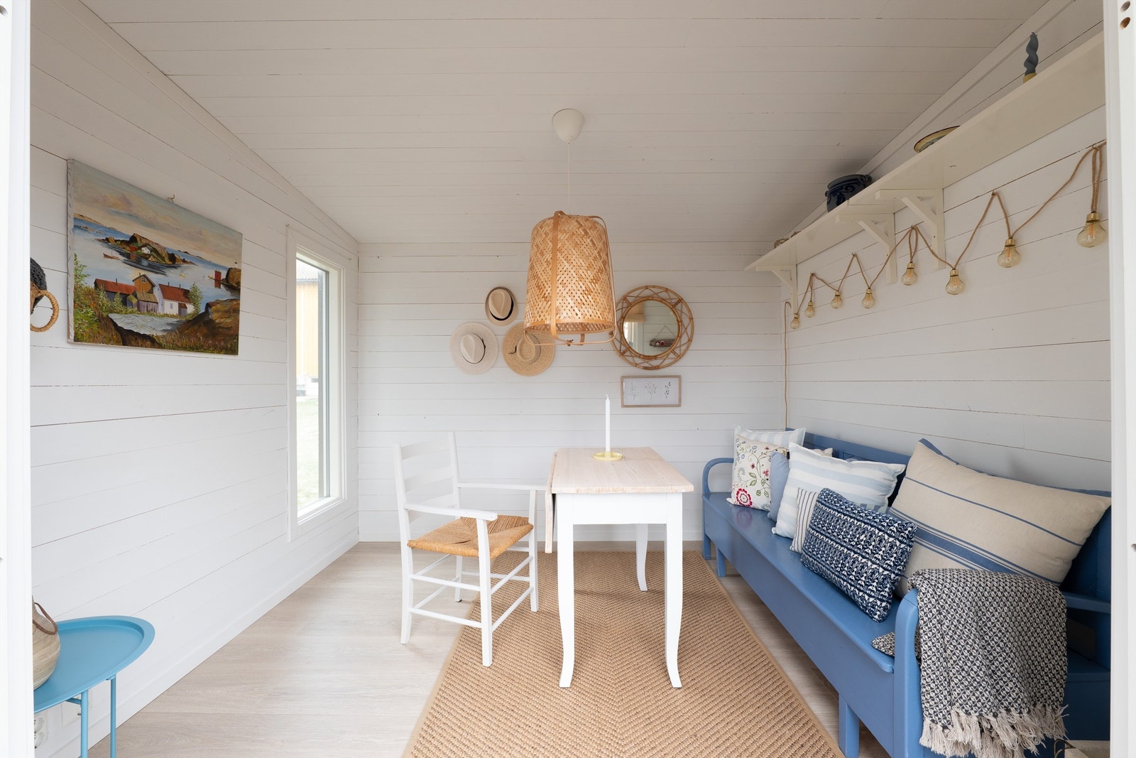 Utestuen har innlagt strøm som utvider bruksmulighetene. Galleribilde