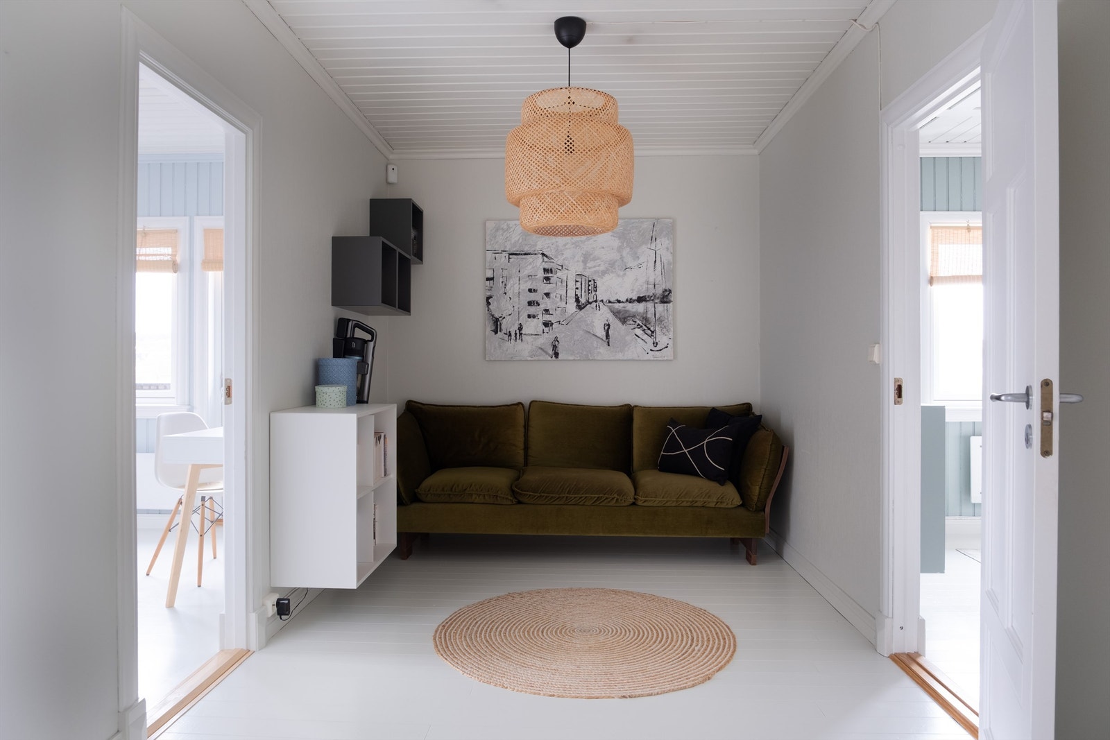 Gangen mellom soverommene er også en perfekt lekekrok for familiens yngste. Galleribilde