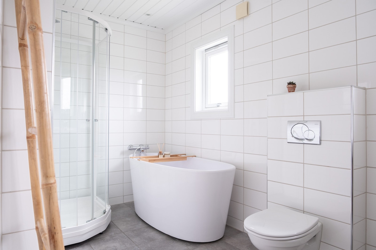 Nytt dusjkabinett ble installert i 2021. Galleribilde