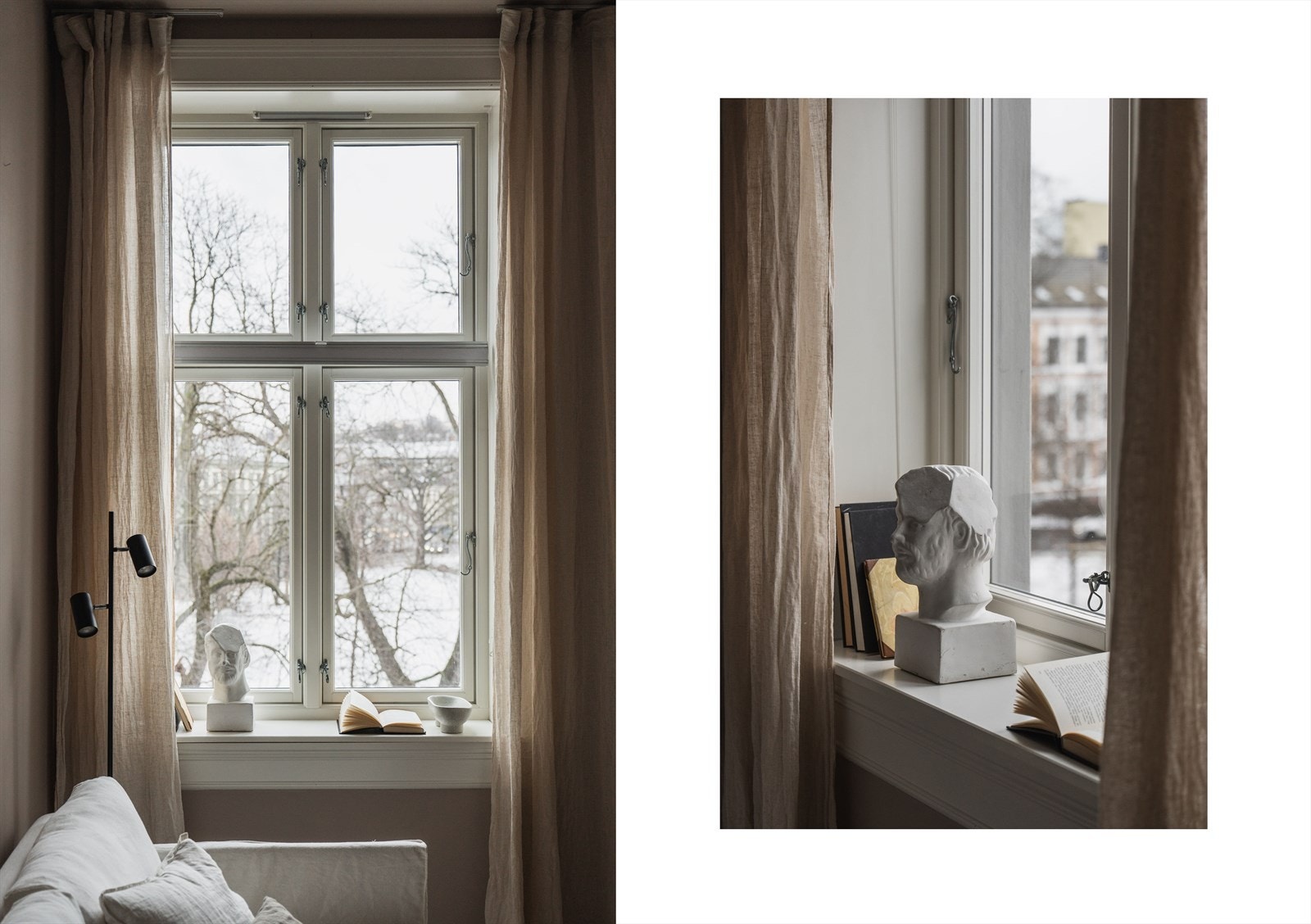 Leiligheten ligger svært skjermet, men lyst og luftig til med fantastisk utsikt over Sofienbergparken Galleribilde