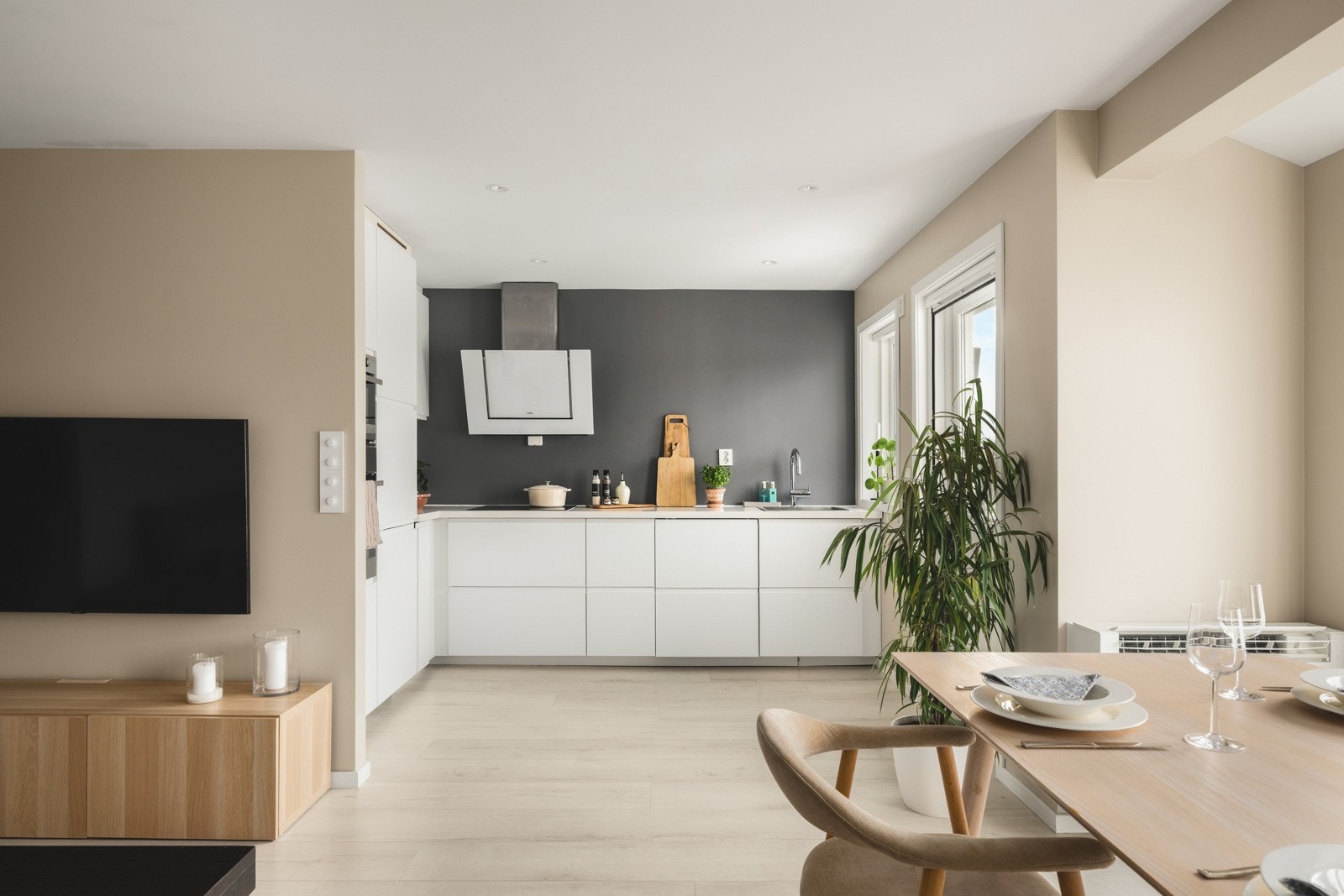 Åpen stue og kjøkkenløsing Galleribilde