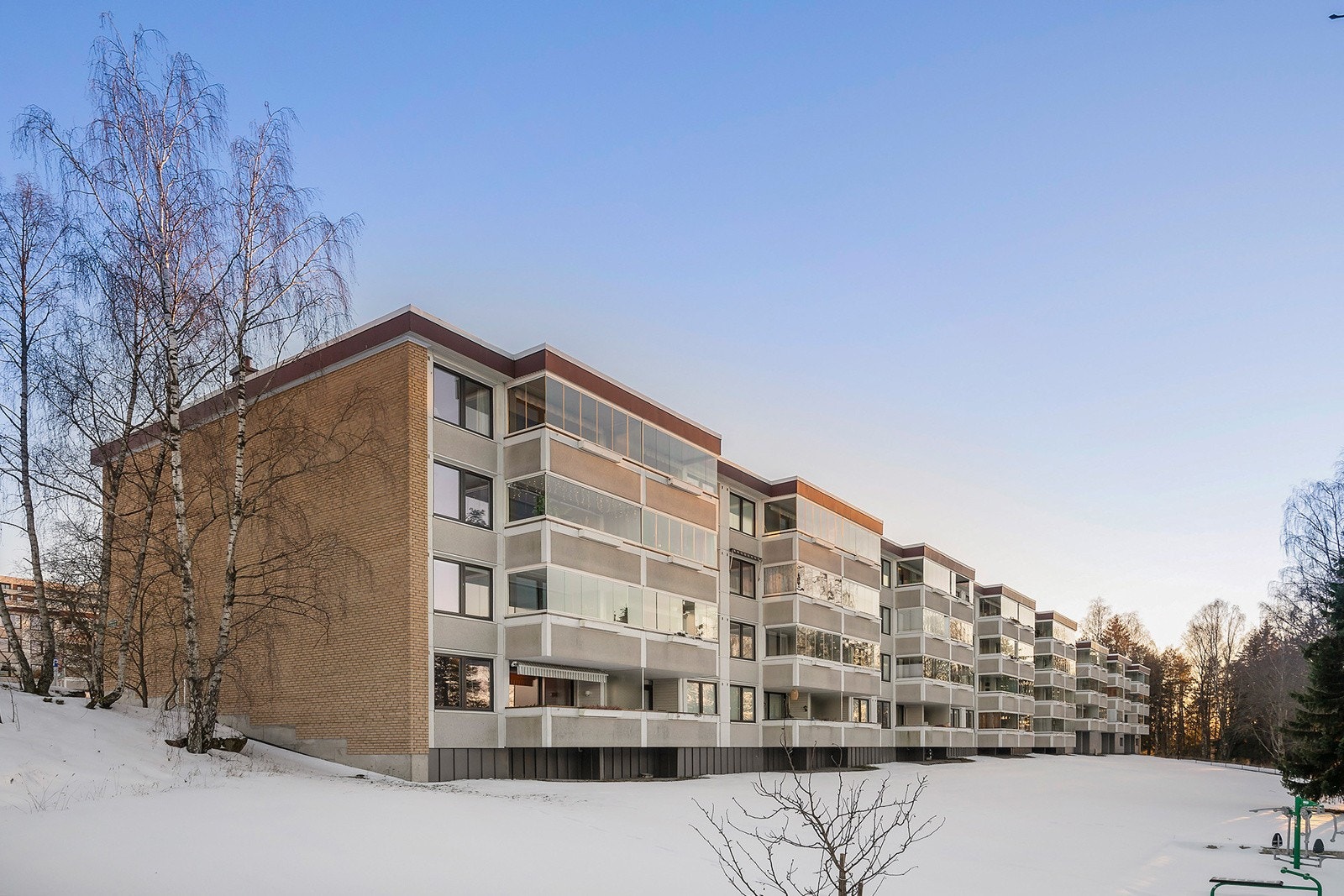 Leiligheten er beliggende i byggets fjerde etasje. Galleribilde