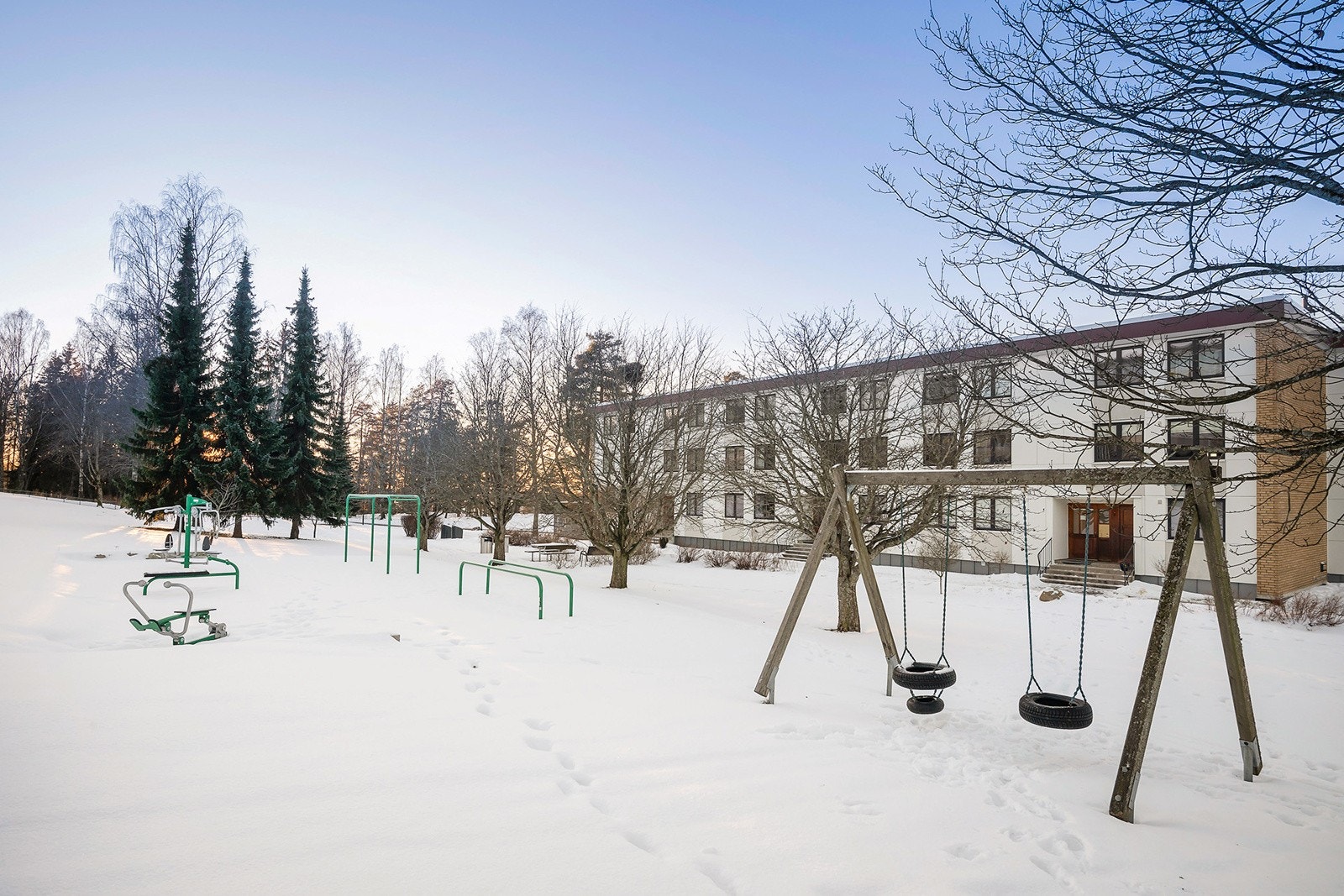 Borettslaget har sosiale områder for de små. Galleribilde