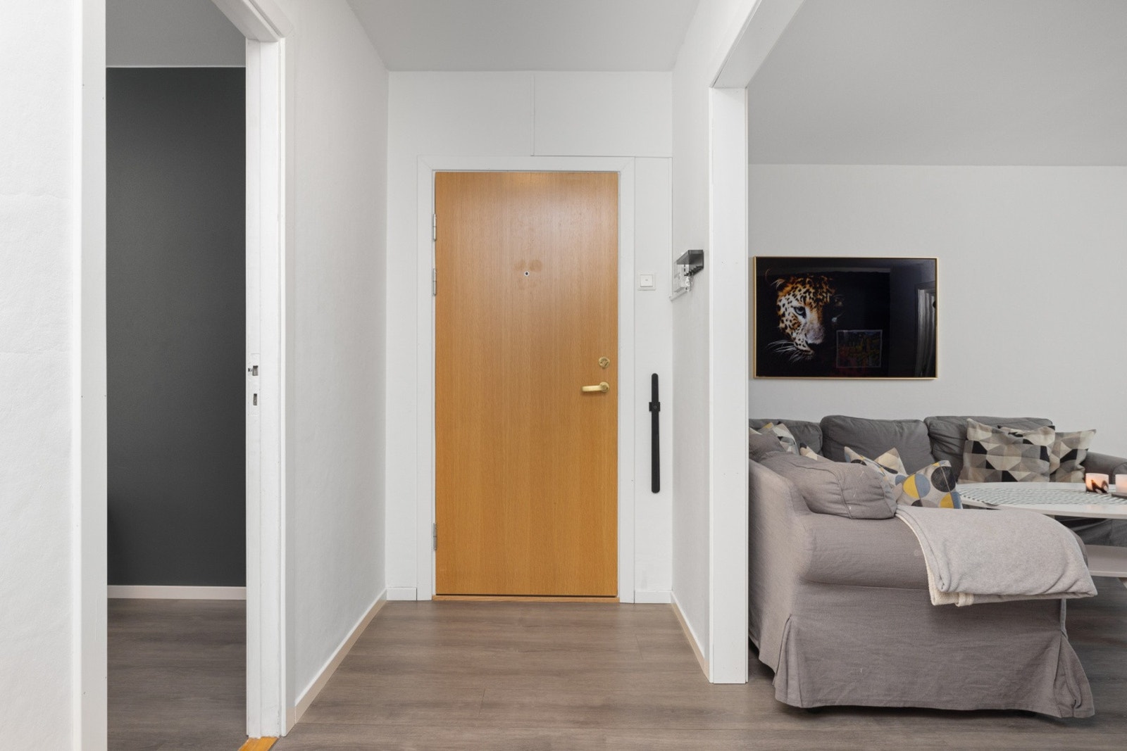 Entré med adkomst til stue og rom Galleribilde