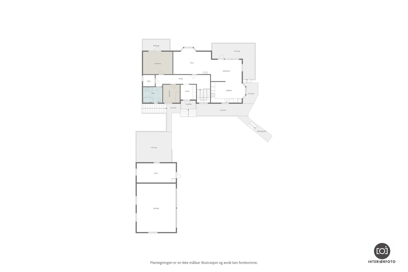 Plantegning hovedetasje Galleribilde