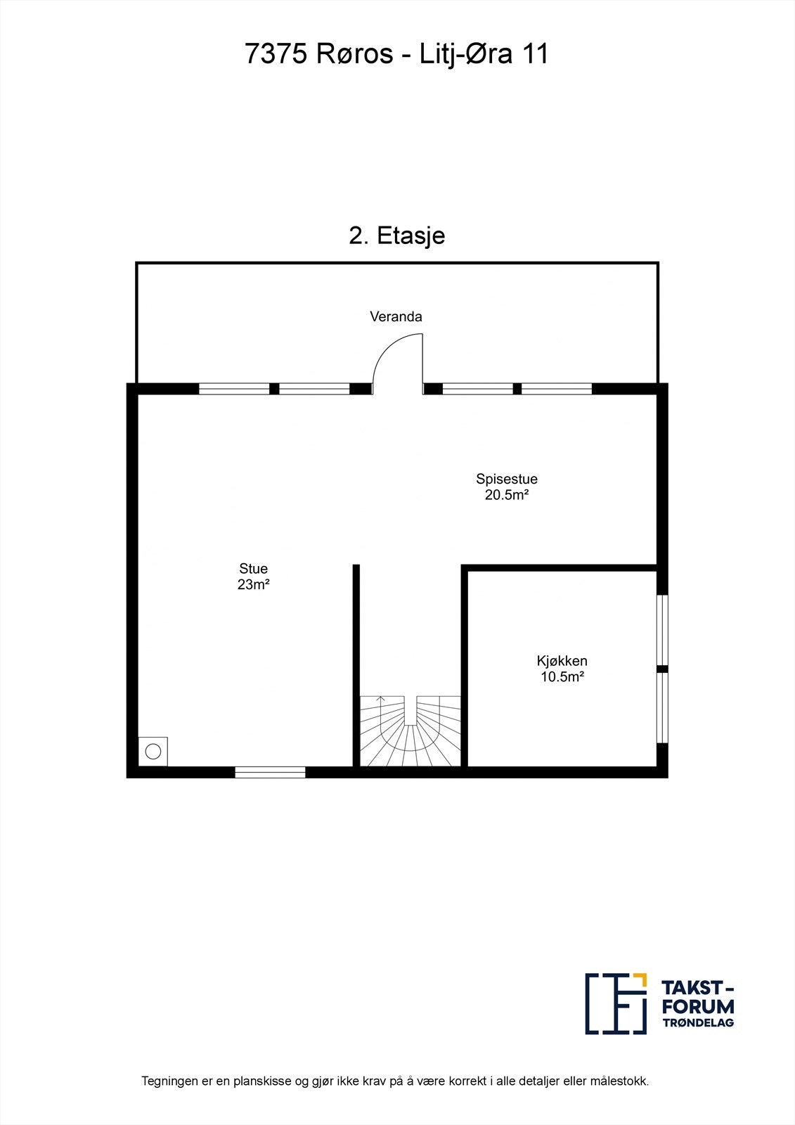 Planskisse 2. etasje. Galleribilde
