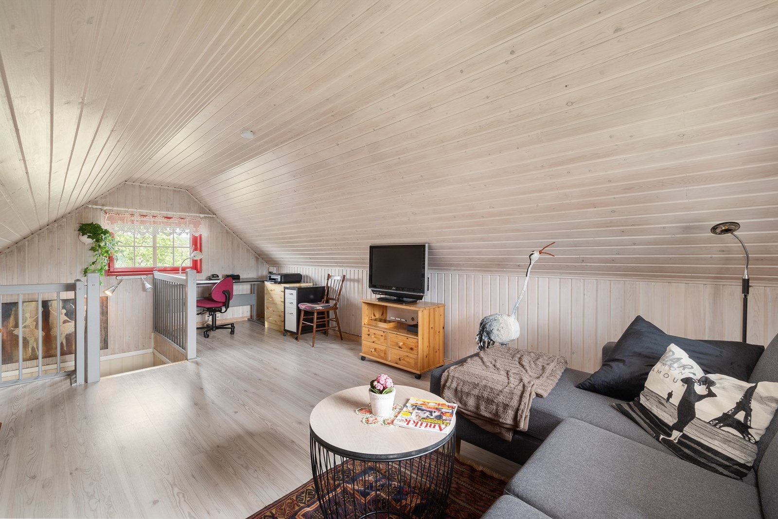 Loftstue. Galleribilde