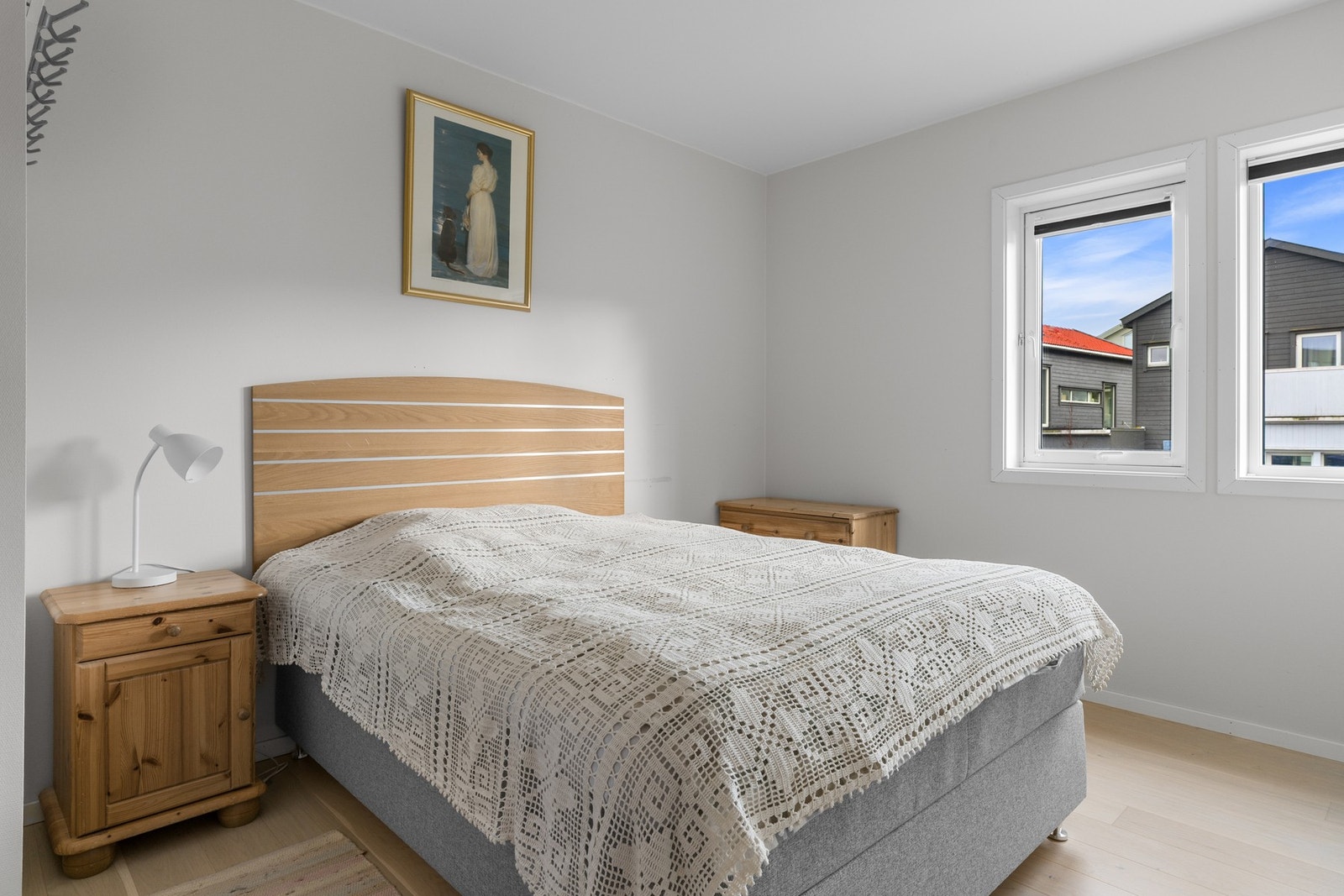 Leiligheten har tre soverom. Galleribilde