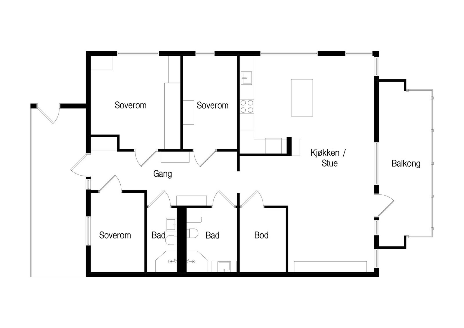 Plantegning. Galleribilde