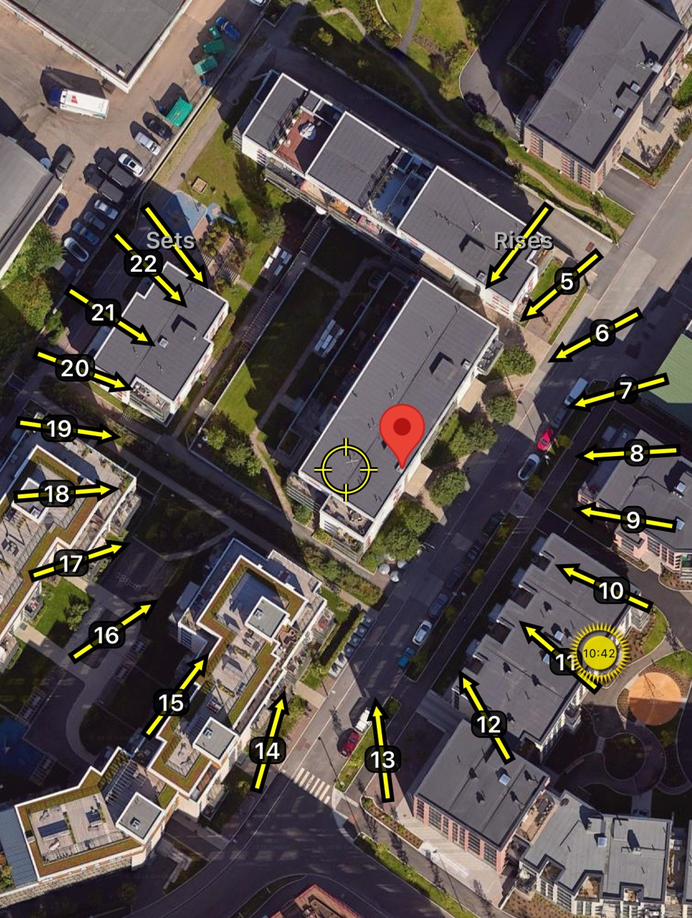 Her er det gode solforhold fra formiddagen og helt frem til solen går ned på kvelden. Galleribilde