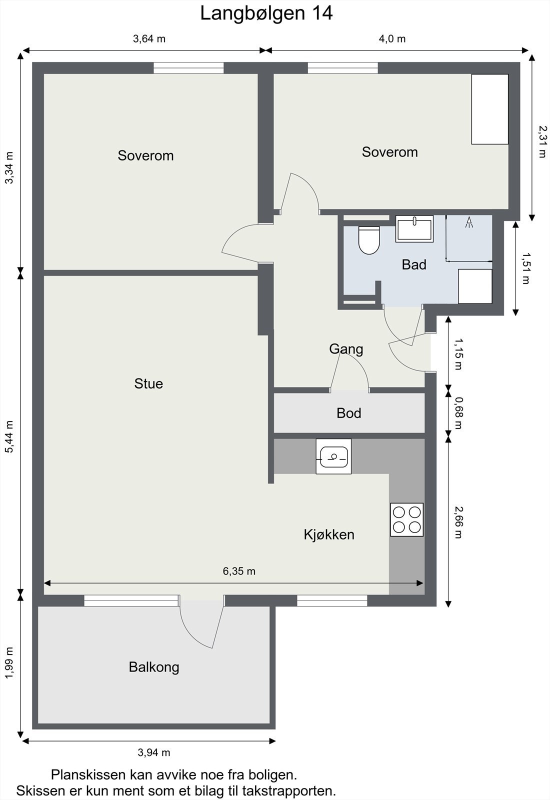 Plantegning Galleribilde