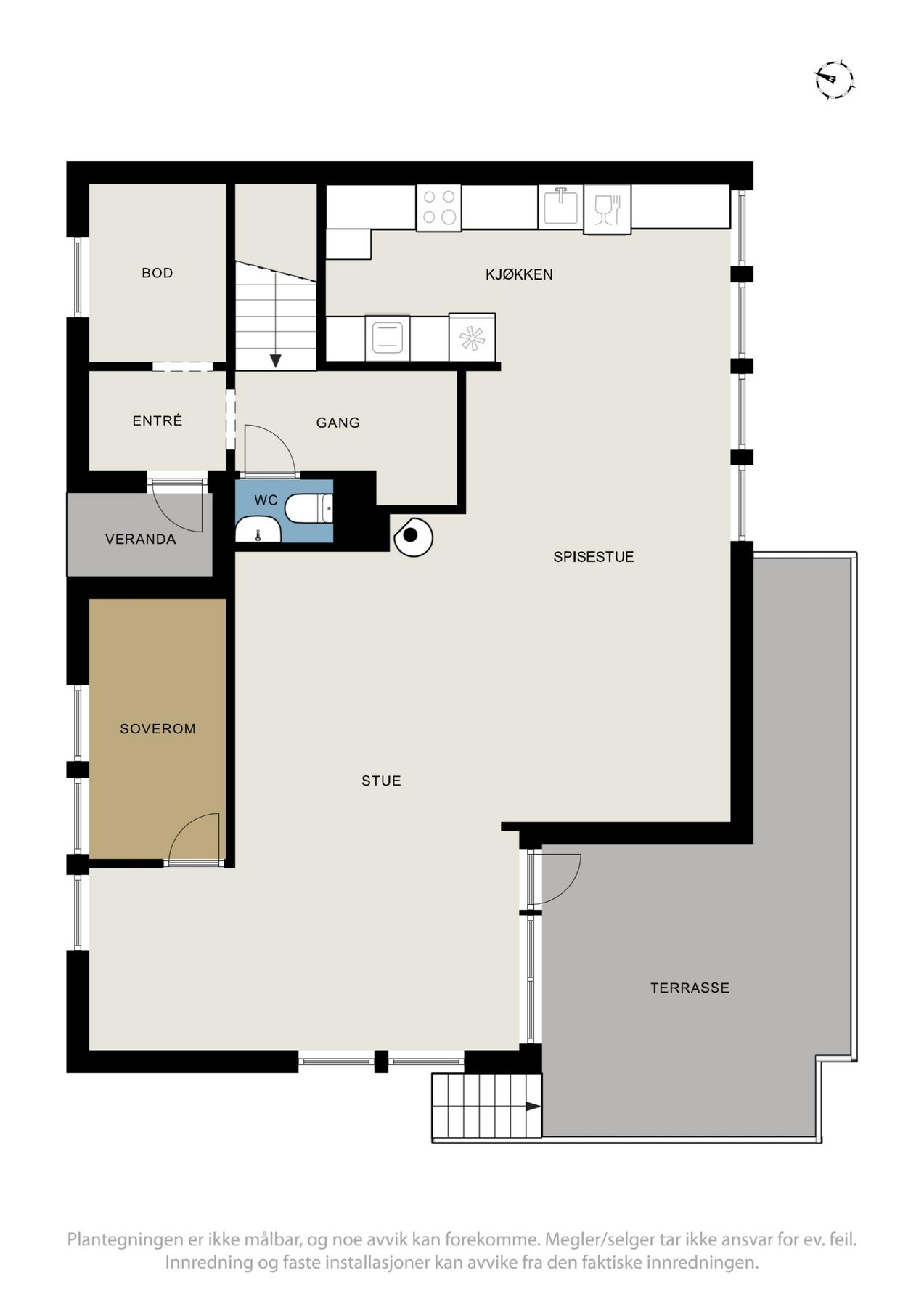 Plantegning 1. etasje. Galleribilde