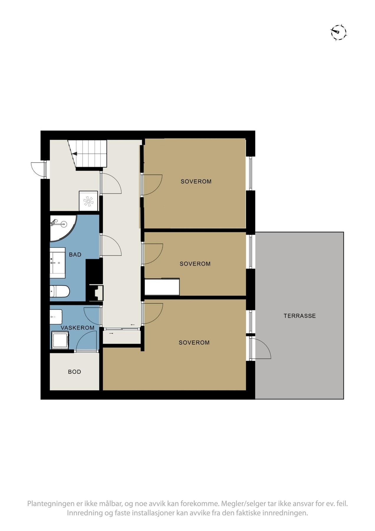 Plantegning underetasje. Galleribilde