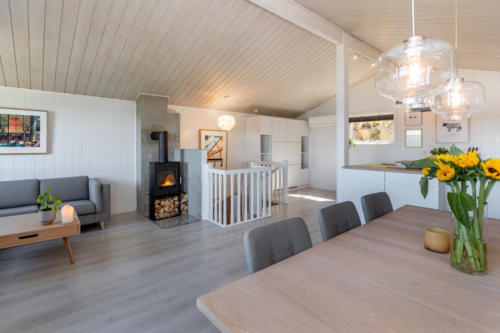 Nyere, rentbrennende peisovn Galleribilde