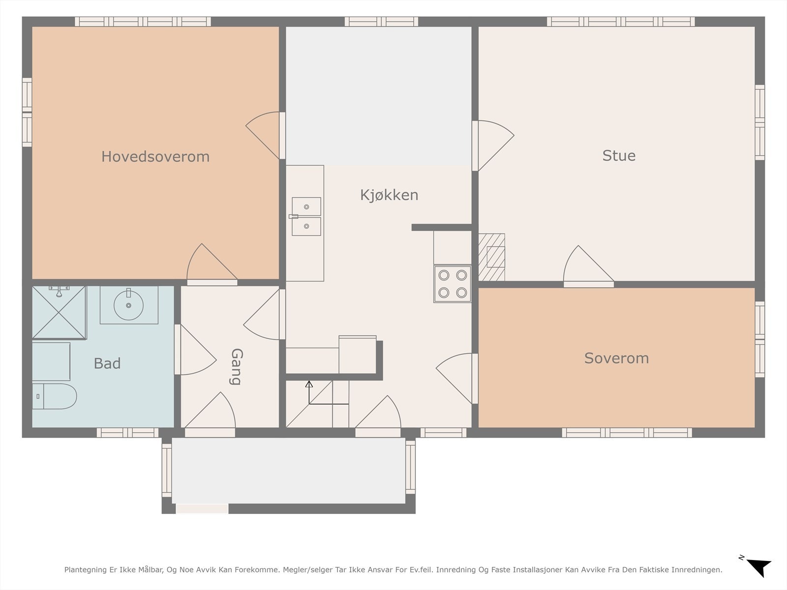 Plantegning 1. etasje. Galleribilde