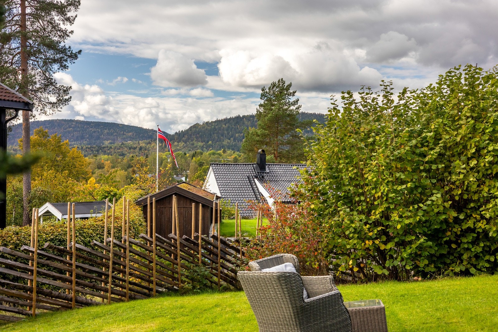 Her bor man usjenert med lite innsyn og gode solforhold. Galleribilde