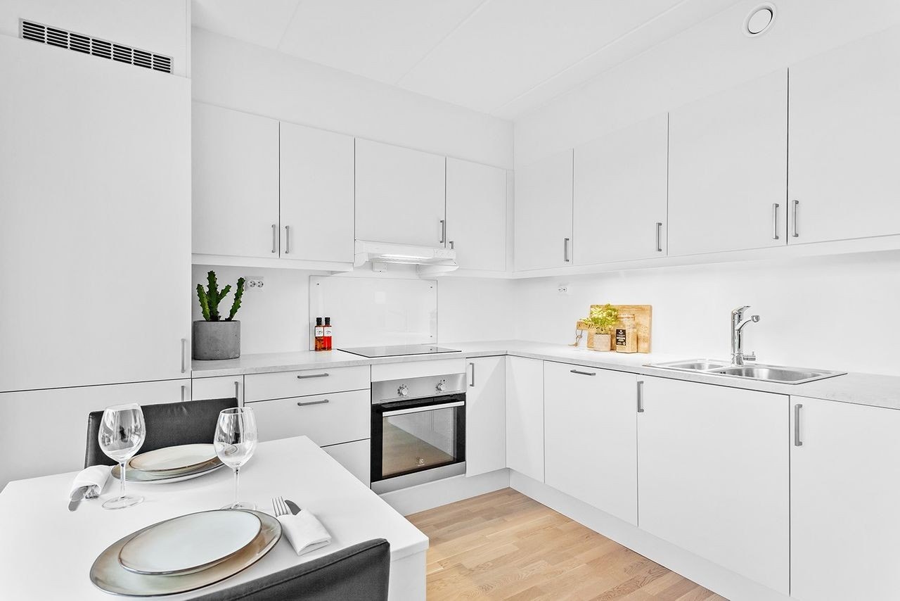 Hyggelig spiseplass på kjøkken Galleribilde