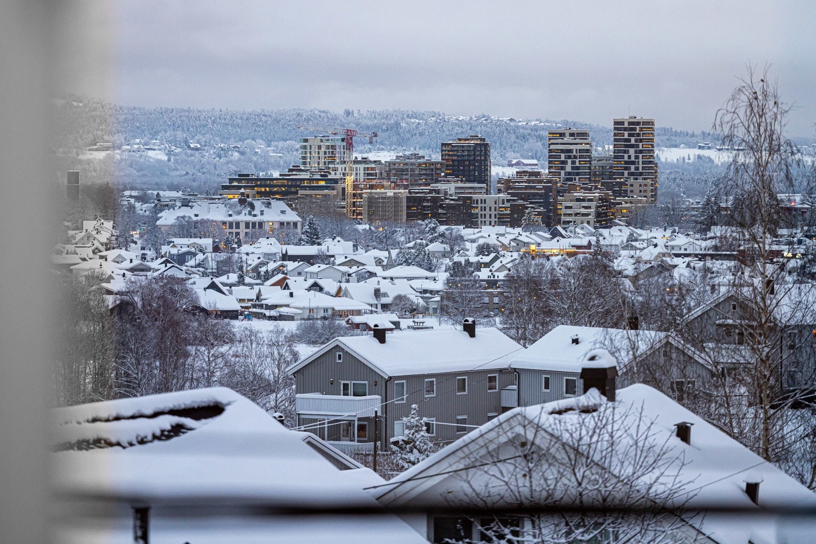 Utsikt fra kjøkkenvinduet. Galleribilde