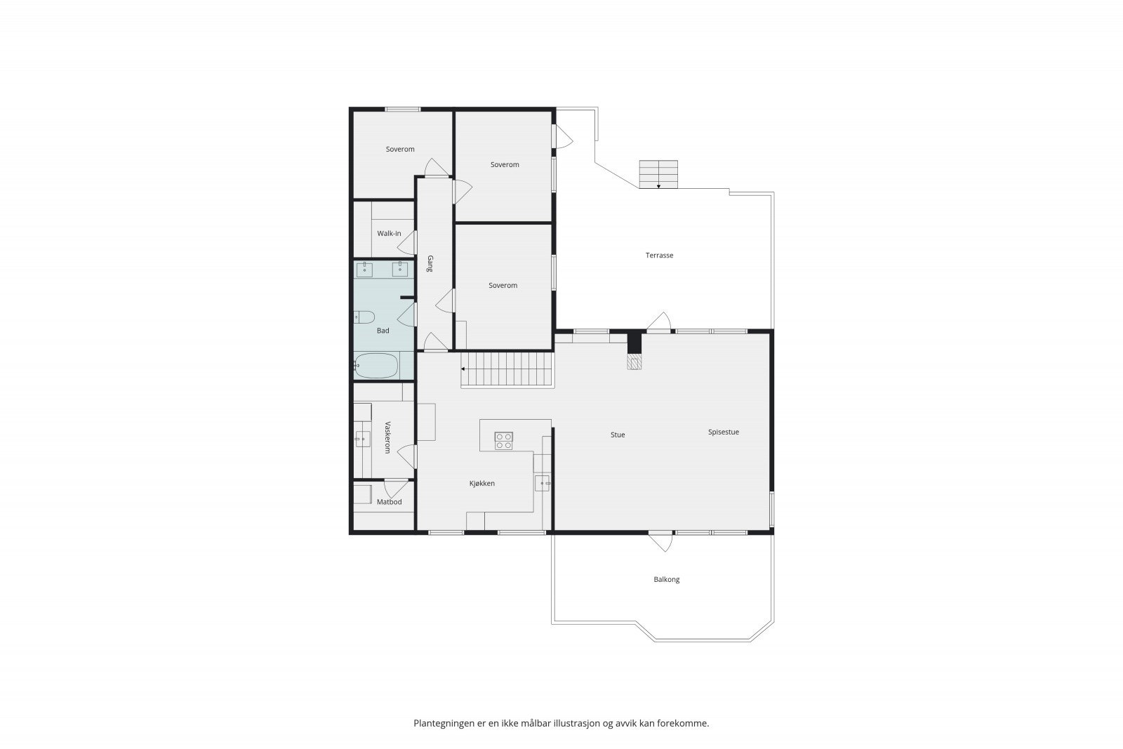 Plantegning hovedetasje Galleribilde