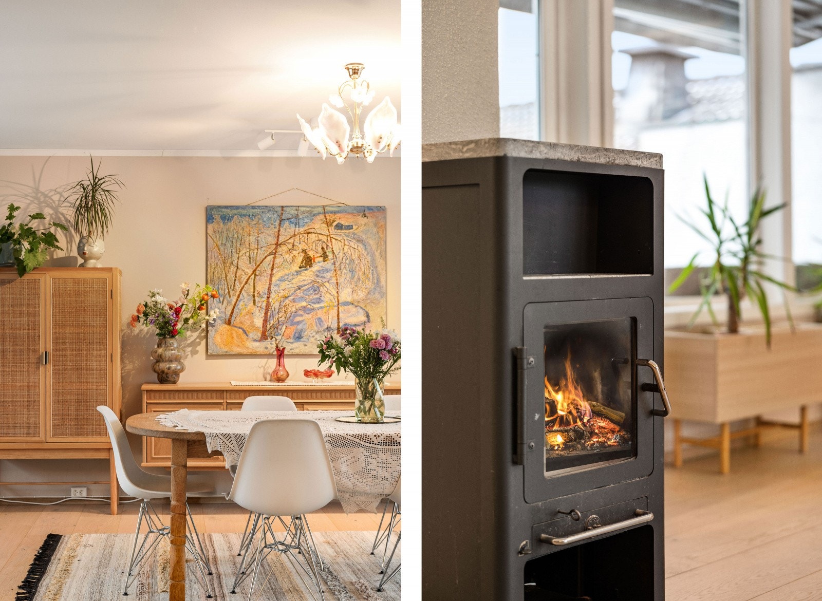 Boligen har gjennomgående delikate og rolige farger som gir et tidløst og moderne preg Galleribilde