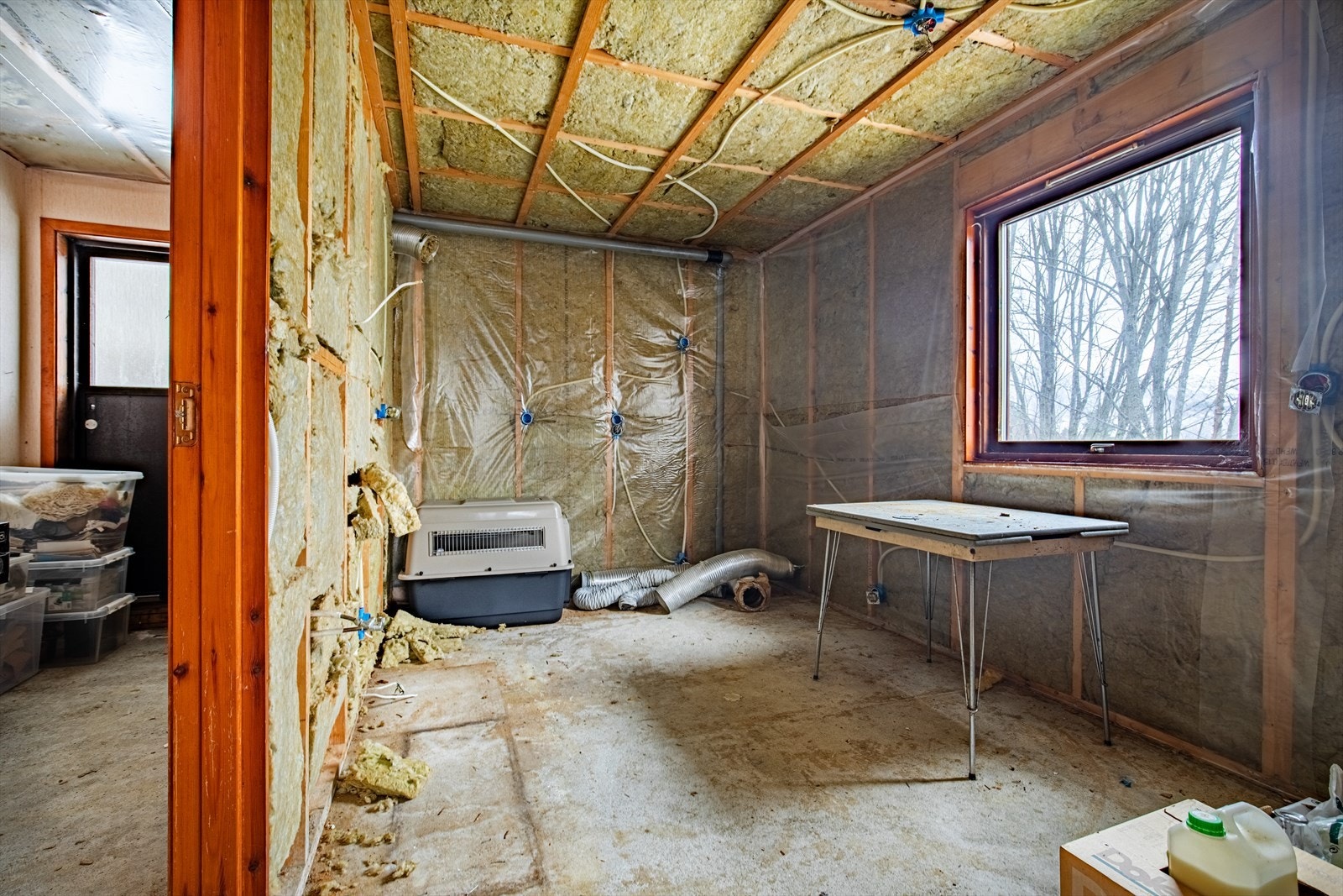 Påbygget er nesten helt utrevet på grunn av en tidligere vannlekkasje Galleribilde