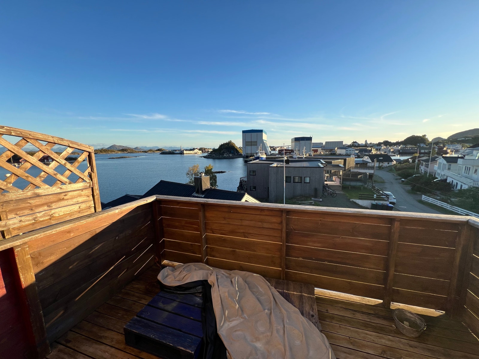 Utsikt fra balkong Galleribilde