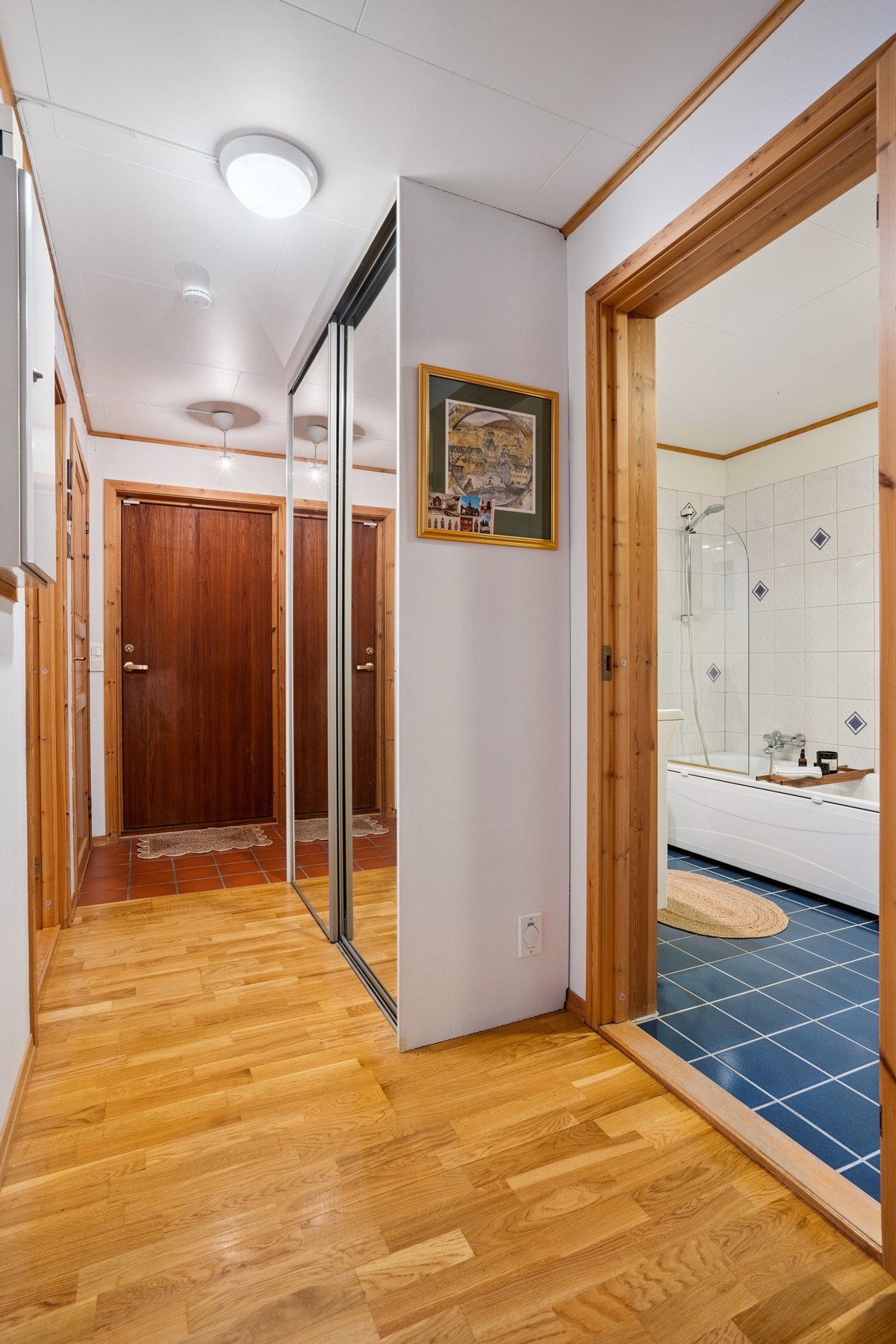 Entre med inngang til badet Galleribilde