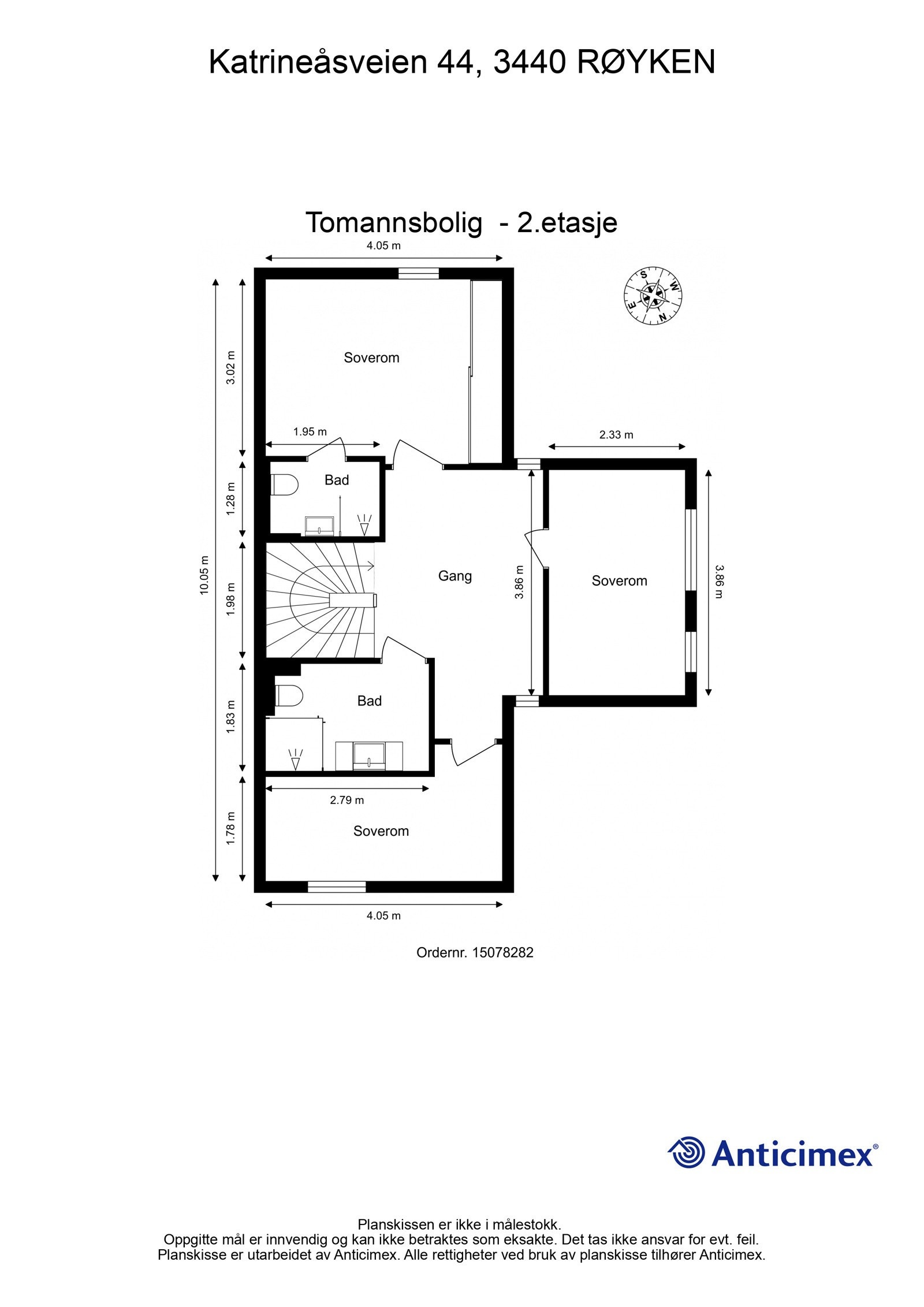 Plantegning 2.etasje Galleribilde