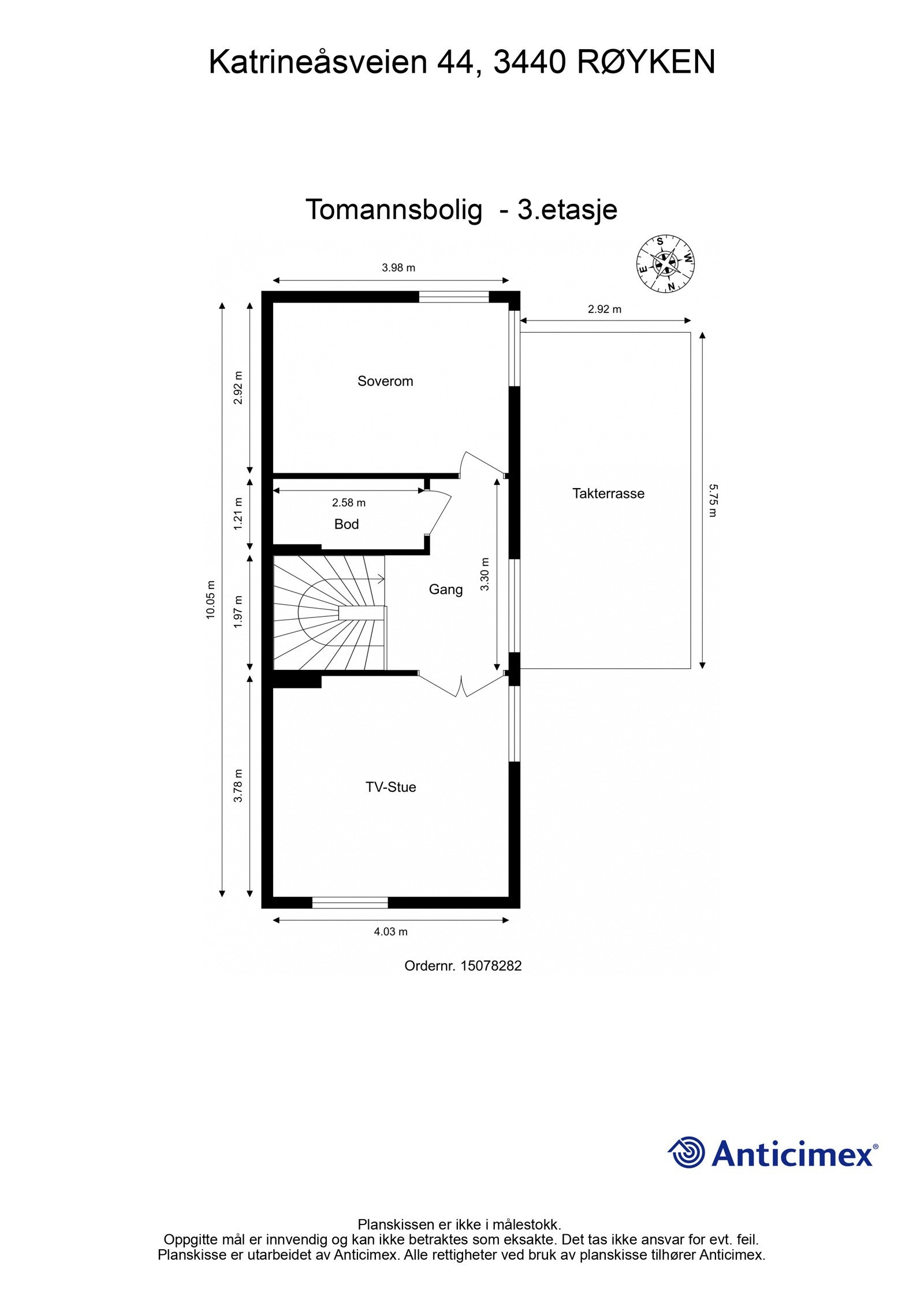 Plantegning 3.etasje Galleribilde