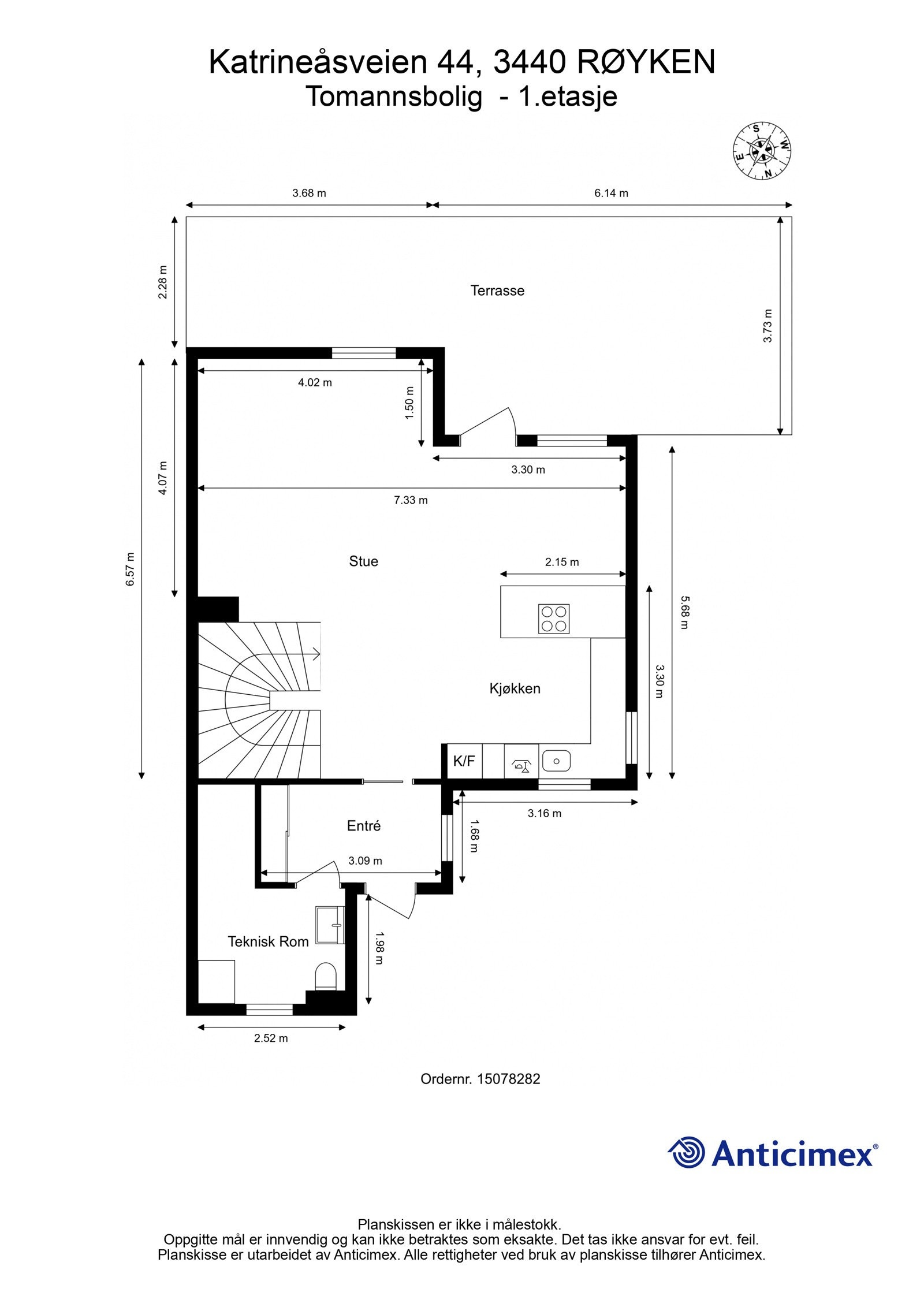 Plantegning 1.etasje Galleribilde
