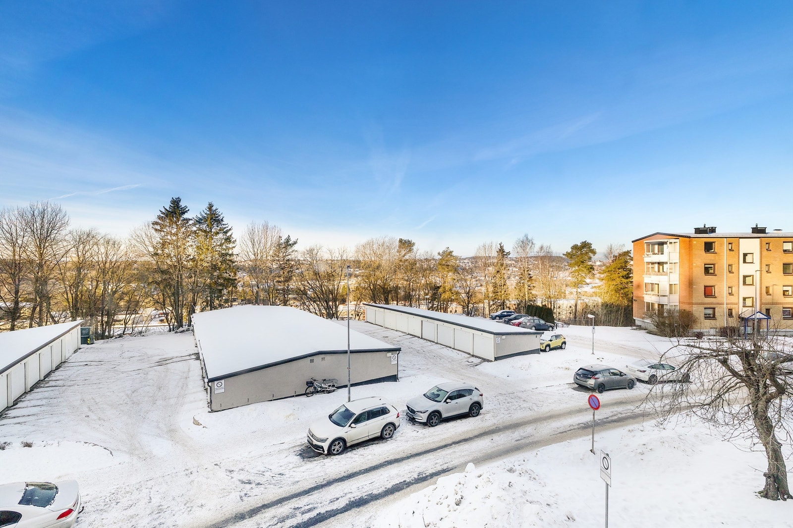 Utsikt fra balkongen Galleribilde