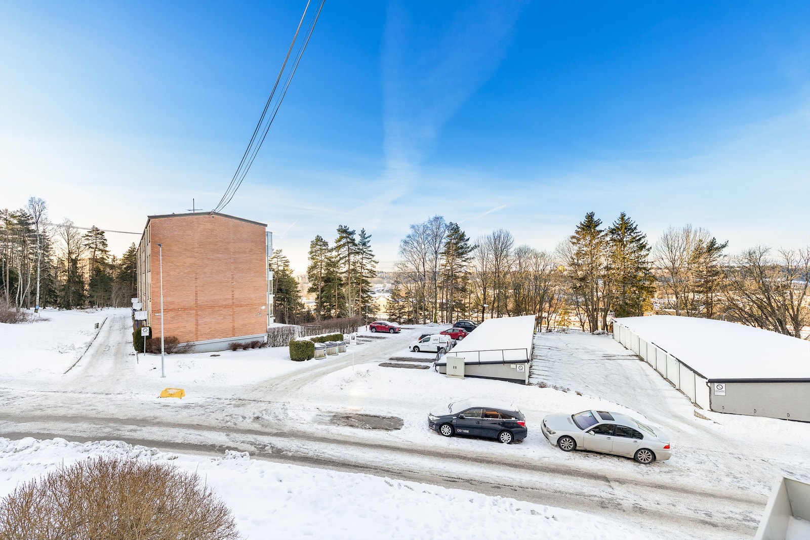 Utsikt fra balkongen Galleribilde