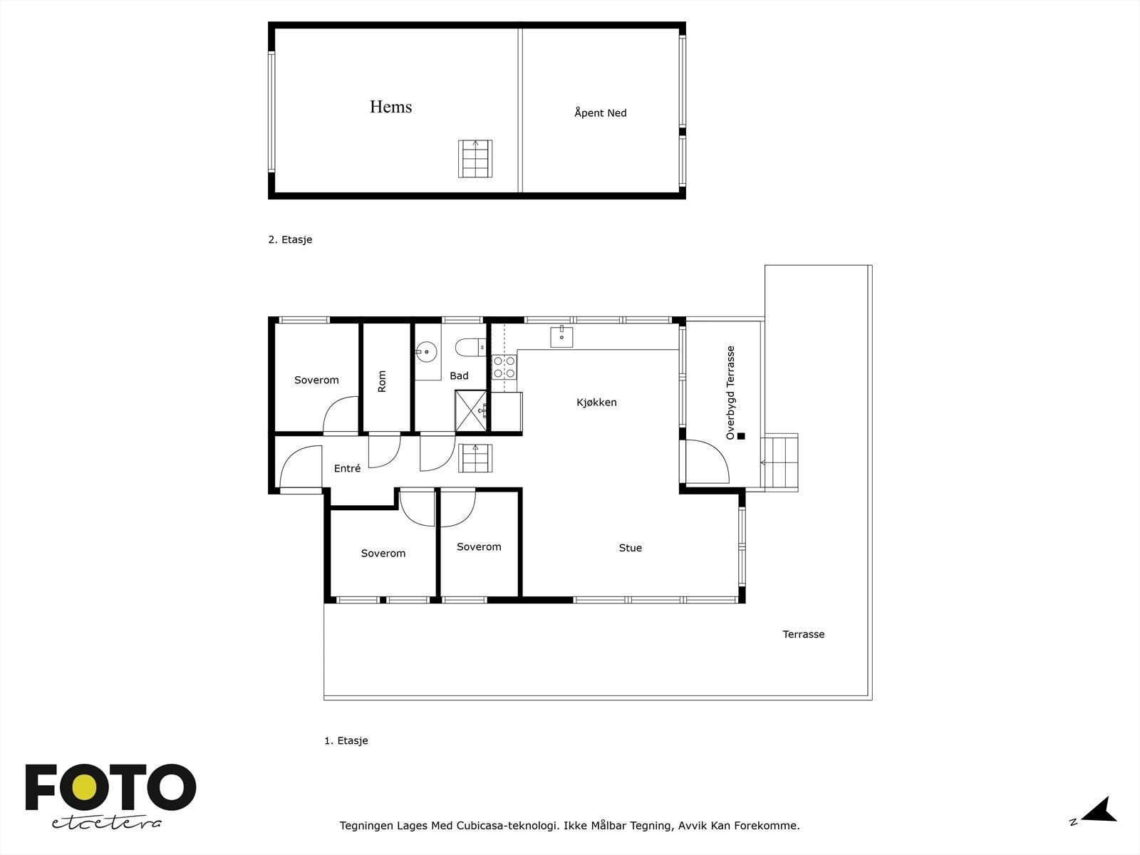 Plantegning alle etasjer Galleribilde