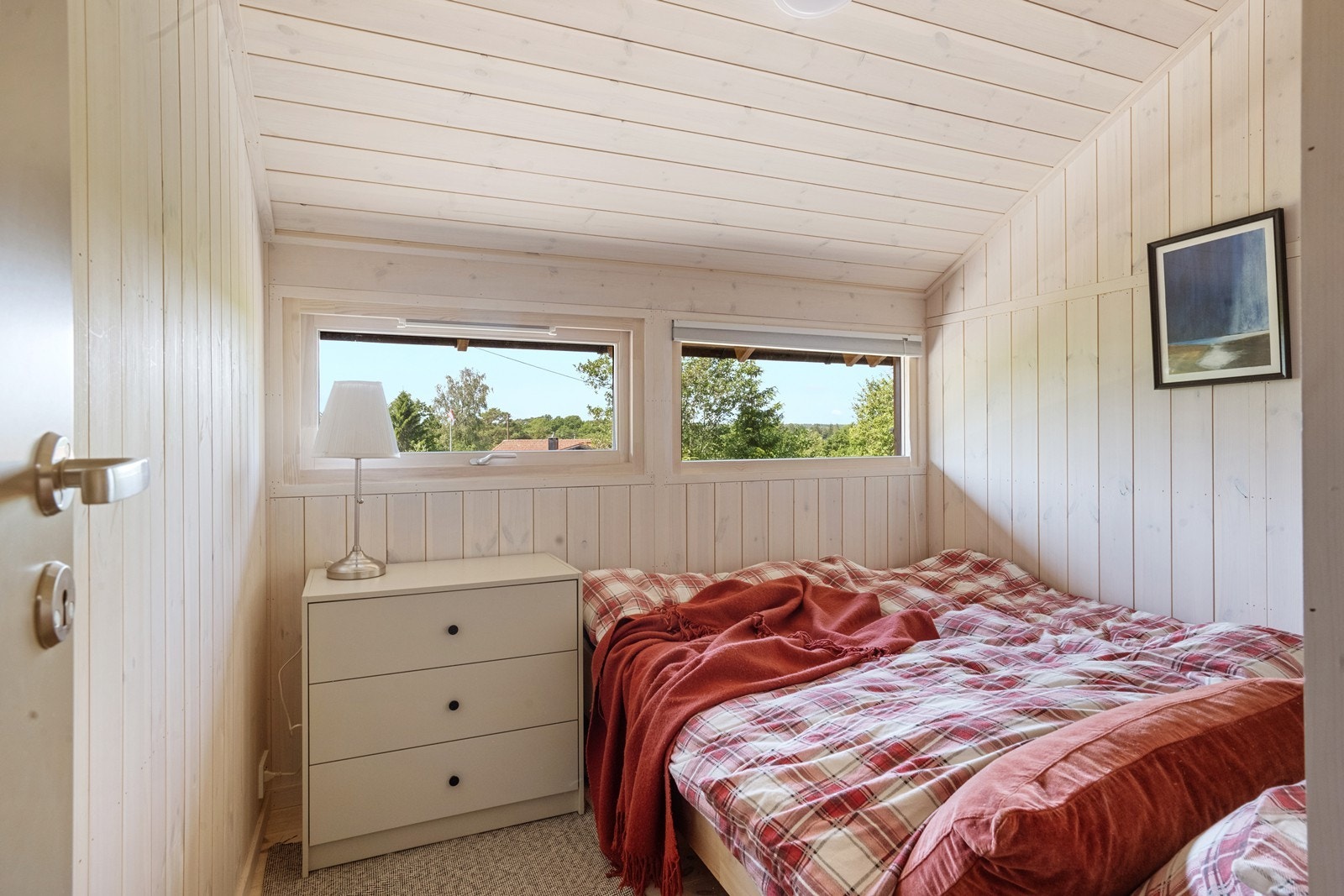 Rommet har plass til dobbeltseng eller køyeseng - perfekt for både voksne og barn. Galleribilde