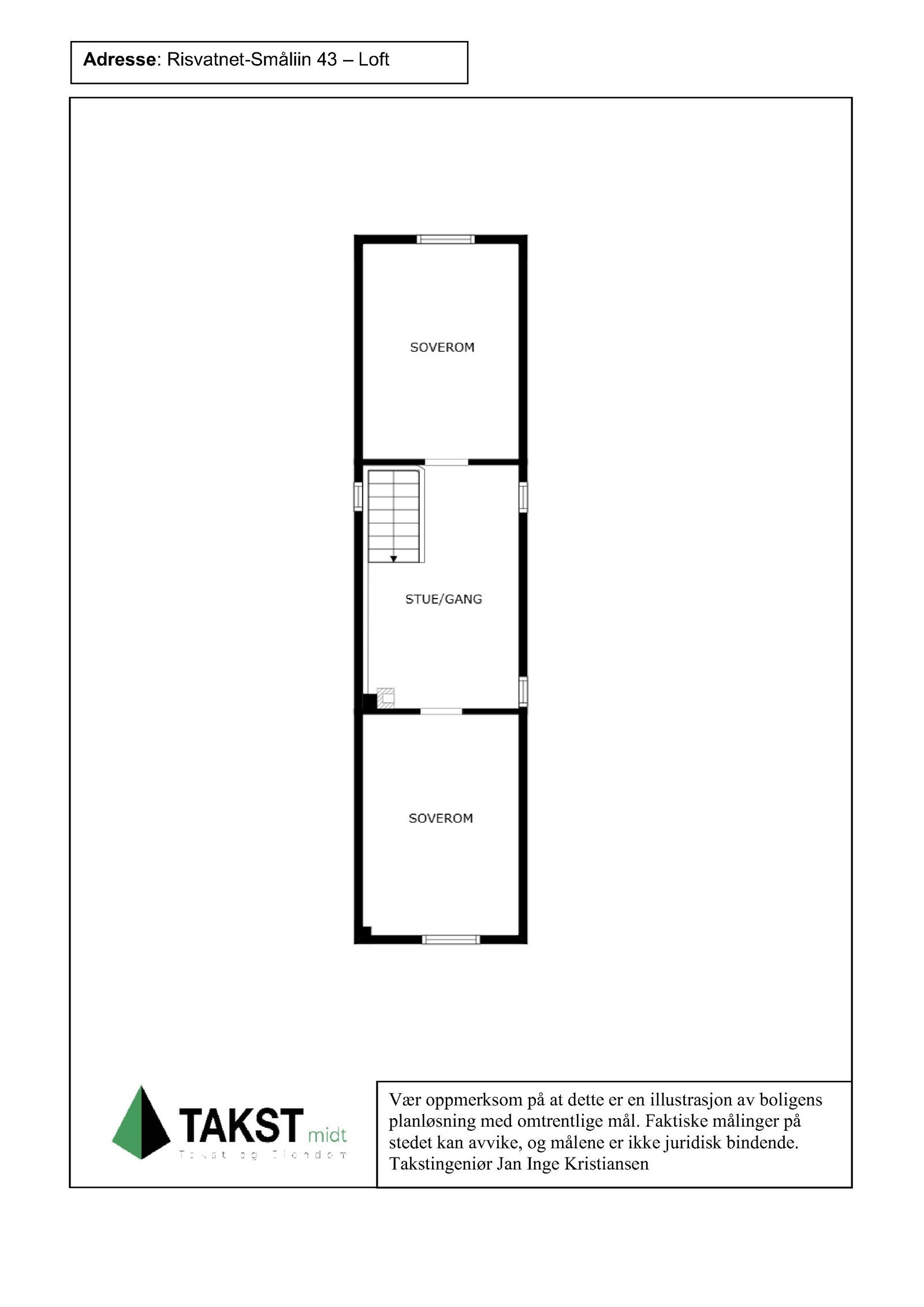 Planskisse Loft Galleribilde