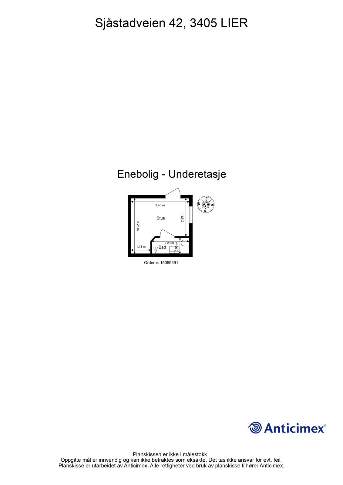 Plantegning - Underetasje Galleribilde