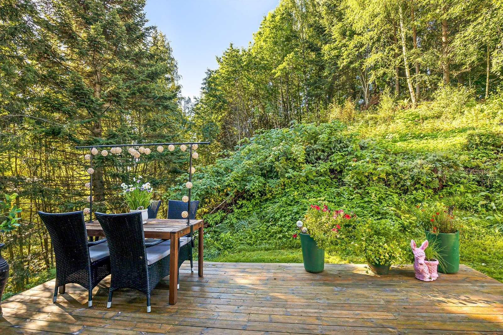 Videre er det direkte adkomst til hageområde Galleribilde