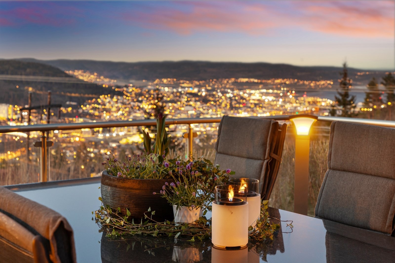 Fantastisk utsikt over Drammen Galleribilde