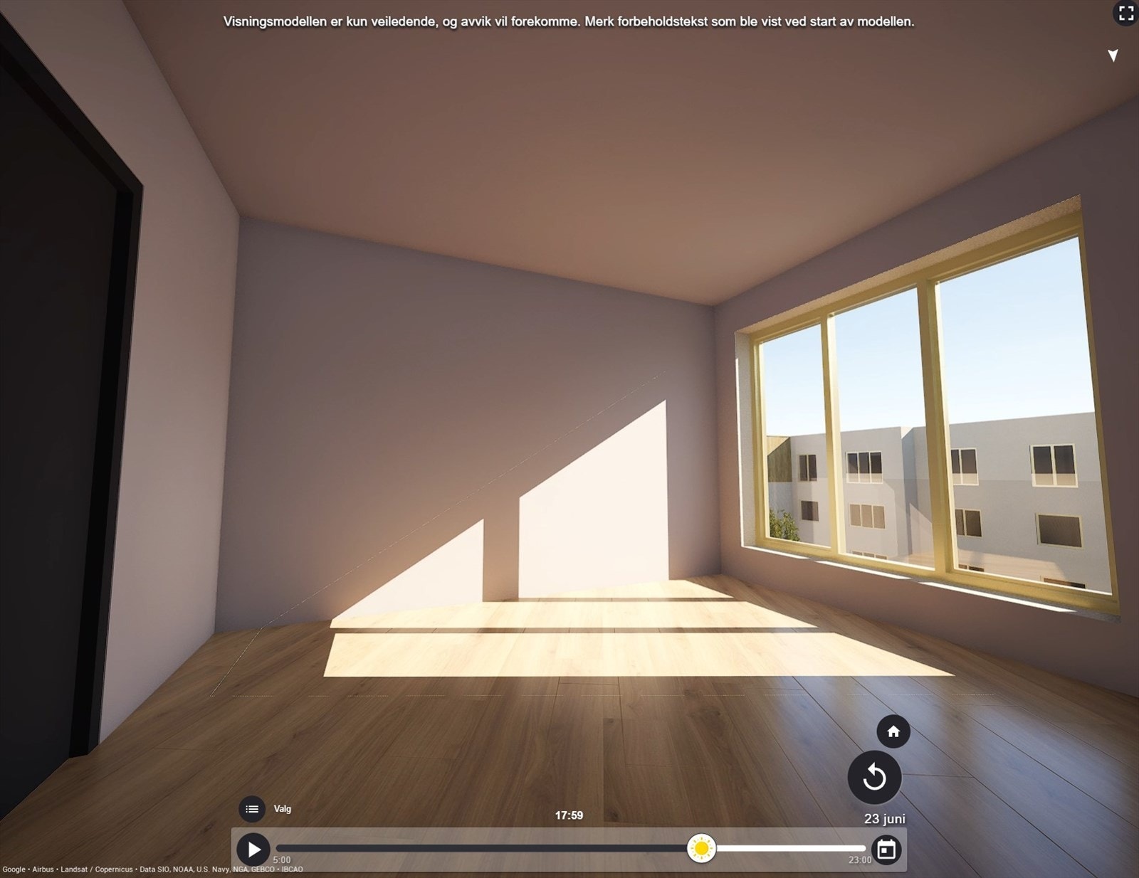 Stort hovedsoverom på ca. 12,6 kvm. Galleribilde