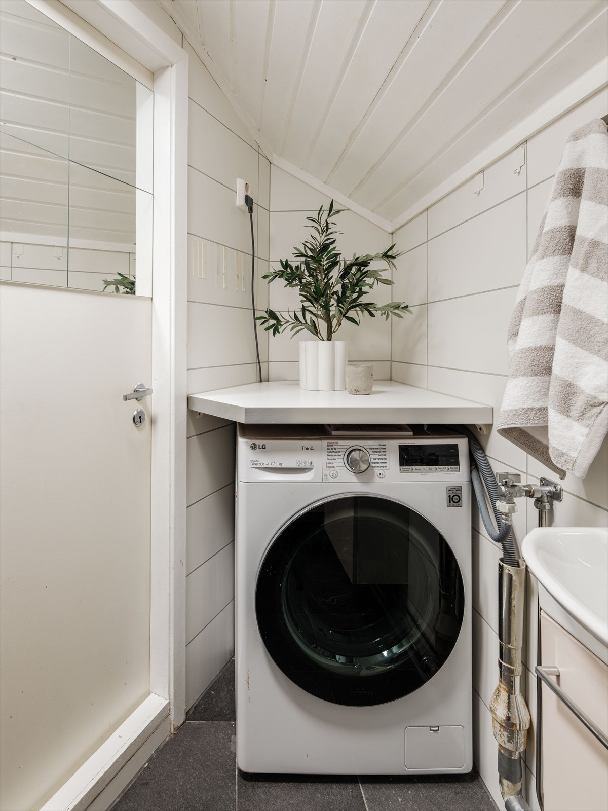 Opplegg for vaskemaskin. Galleribilde