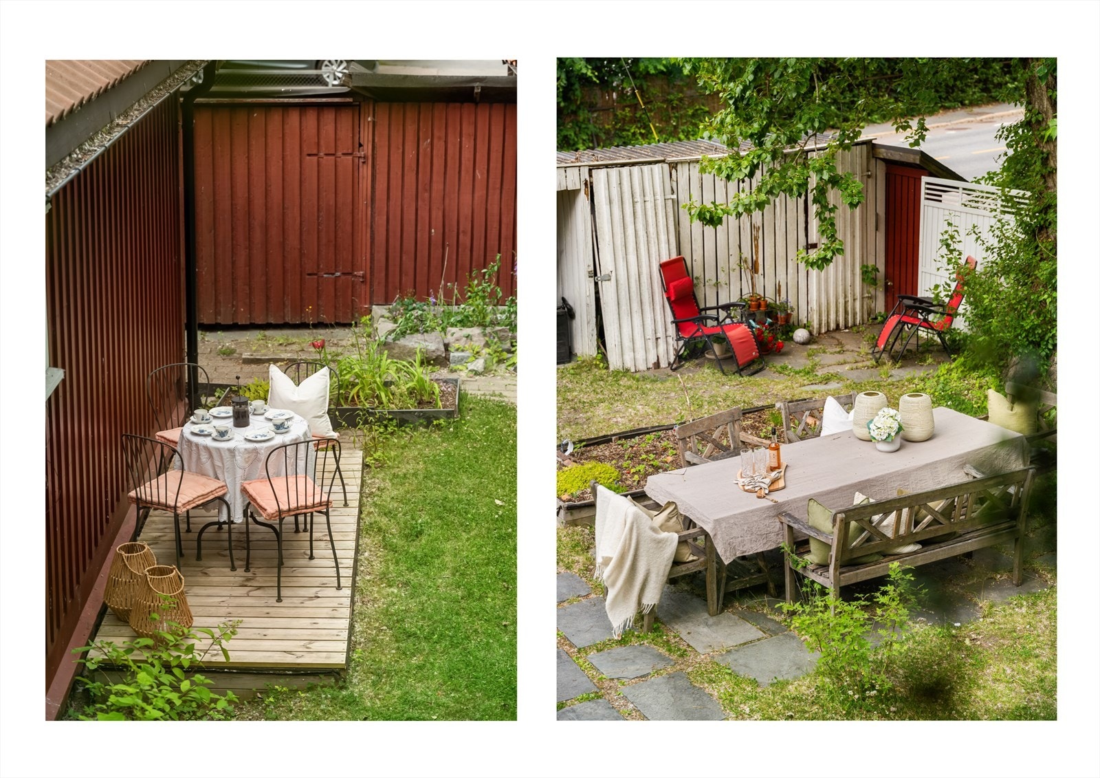 Hver seksjon har enerett til bruk av boder og tomteparseller, slik de er fordelt på hver seksjon i henhold til vedtektene. I den utstrekning det er mulig, skal dog tomten brukes i fellesskap, hvis ikke en av sameierne forlanger adskilt bruk. Galleribilde