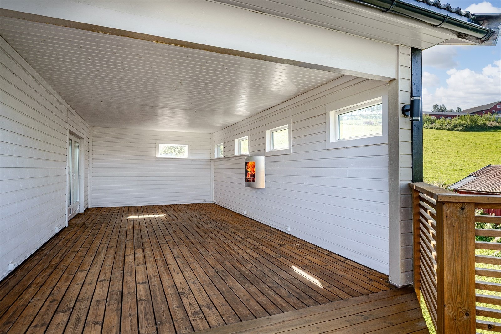 Overbygget terrasse. Galleribilde